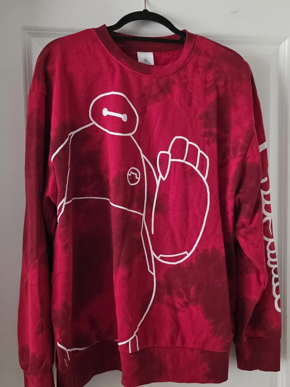 Disney Baymax Red Tie-Dye Sweatshirt
